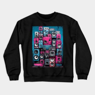 Vintage Audio Sound System Crewneck Sweatshirt